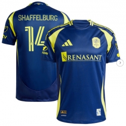 Mens Nashville SC Jacob Shaffelburg adidas Navy 2025 The Heart Of Nashville Kit Authentic Player Jersey