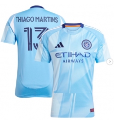 Men's New York City FC Thiago Martins adidas Light Blue 2025 The Excelsior Kit Replica Player Jersey