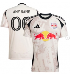 Men New York Red Bulls adidas Tan 2025 Stone Kit Replica Custom Jersey