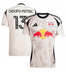 Men's New York Red Bulls Eric Maxim Choupo-Moting adidas Tan 2025 Stone Kit Replica Player Jersey