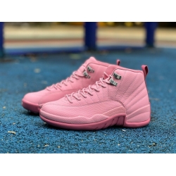 Air Jordan 12 Pearl Pink Women Shoes 510815 600