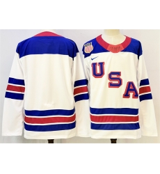 Men USA Blank White 2025 2026 Stitched Jersey