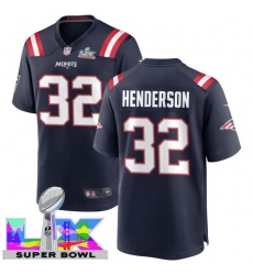 Men Women youth New England Patriots #32 TreVeyon Henderson 2025 2026 Super Bowl LX F U S E Stitched NFL Jersey Blue Men Women youth New England Patriots #32 TreVeyon Henderson 2025 2026 Super Bowl LX F U S E Stitched NFL Jersey Blue