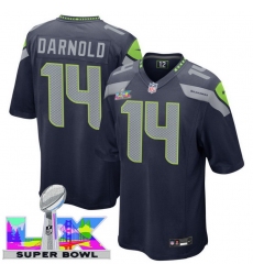 Men Women Youth Seattle Seahawks #14 Sam Darnold 2025 2026 Super Bowl LX F U S E Stitched NFL Jersey Blue