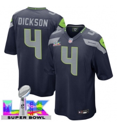 Men Women Youth Seattle Seahawks #4 Michael Dickson 2025 2026 Super Bowl LX F U S E Stitched NFL Jersey Blue