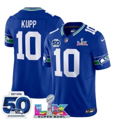 Women Seattle Seahawks 12 Fan Navy 2025 F U S E  Super Bowl LX Patch And 50th Season  26 USA 250 27 Patch Vapor Limited Football Stitched Jersey 