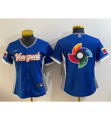 Women Venezuela Baseball Royal 2026 World Baseball Classic Big Logo Road Stadium Stitched Baseball Jersey Run Small Women Venezuela Baseball Royal 2026 World Baseball Classic Big Logo Road Stadium Stitched Baseball Jersey Run Small